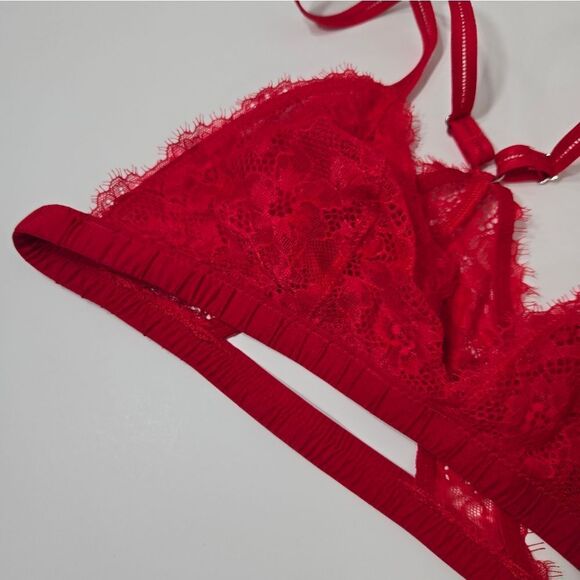 aerie red lace bra - Picture 2 of 12